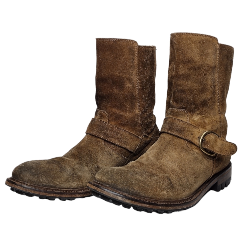 To Boot New York Adam Derrick Distressed Suede Leather Pull On Boots Size 9